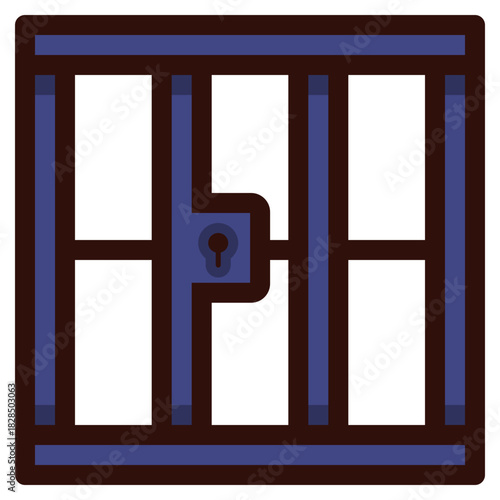 prison jail icon illustration
