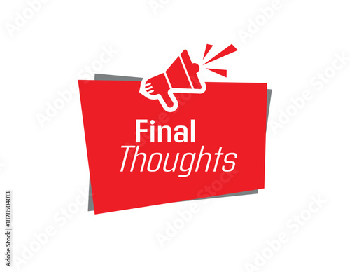 final thoughts sign