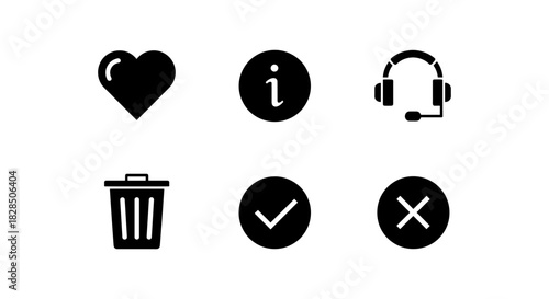 Essential ui icons set for web and app design