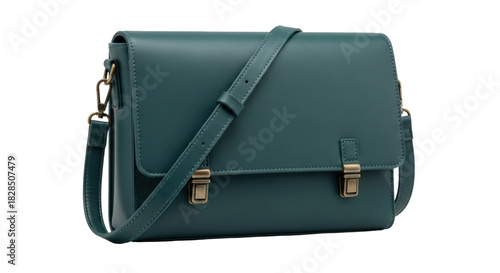 Isolated leather satchel purse a stylish accessory perfect for carrying essentials hands-free