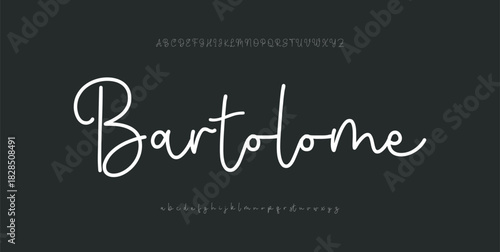 Vintage retro logos. Minimal luxury font alphabet logo. Vector illustration