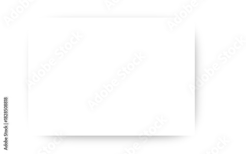 Rectangle Drop Shadow. Transparent Overlay Frame. 