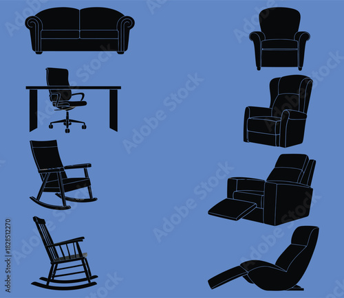 stylish black office chairs, perfect blend of comfort and modern design, featuring ergonomic support, sleek appearance, and professional workspace suitability for office, home, and corporate.