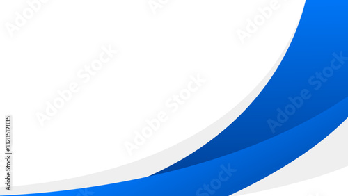 Abstract blue and white curved background, modern minimalist wallpaper. Suitable for template designs, sale banners, business cards, presentations, websites, and pages