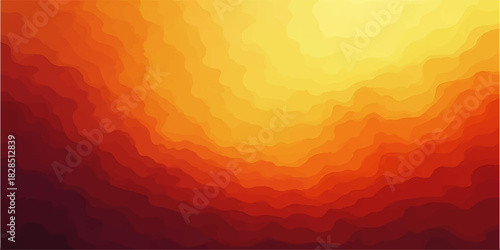 Abstract pixelated background with warm tones of yellow orange and red