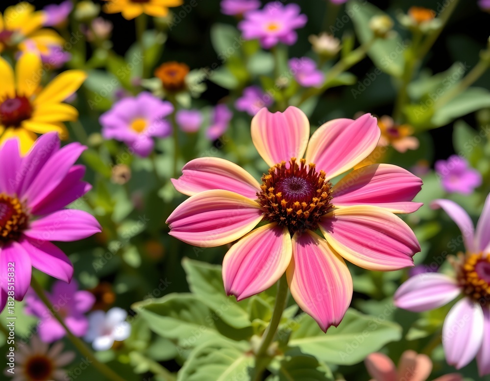 Obraz premium Vibrant Wildflower Soft Natural Light