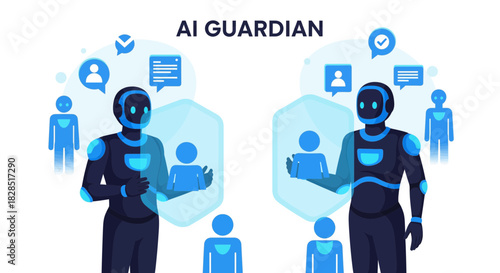 AI Guardian: Artificial Intelligence Protecting Digital Interactions and User Data.