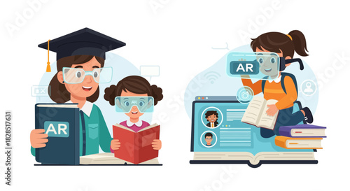 Augmented Reality Education for Children and Teachers.