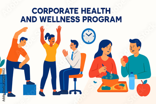 Corporate Health and Wellness Program Promoting Employee Wellbeing.