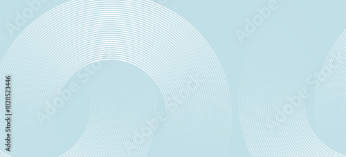 Modern abstract background. Glossy white gradient circle lines. Minimal geometric pattern. Simple graphic elements. Futuristic concept. Suitable for cover, poster, banner, brochure, eps10.