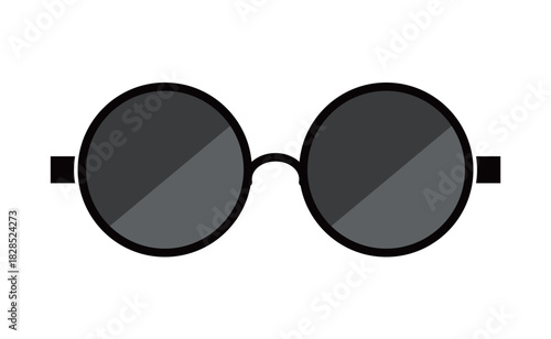 ラウンドフレーム　黒