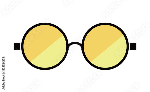 ラウンドフレーム　黄色