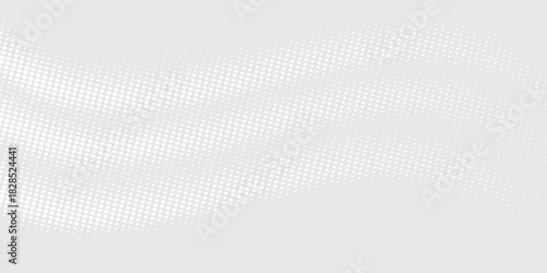 Dot white gray wave light technology texture background. Abstract big data digital concept.
