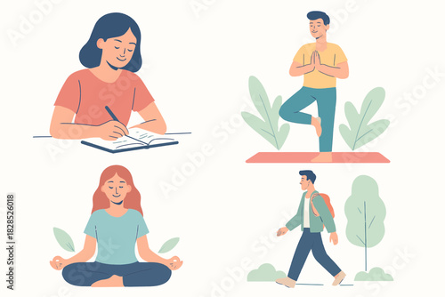 Healthy Lifestyle Activities for Wellbeing and Mindfulness.