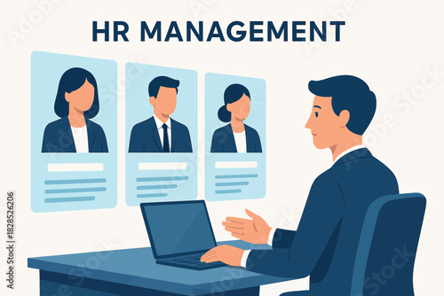 HR Management Recruitment Process Human Resources Department.