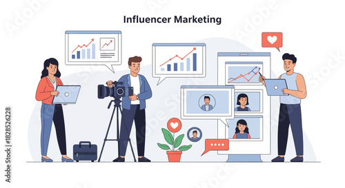 Influencer Marketing Strategy and Social Media Promotion.