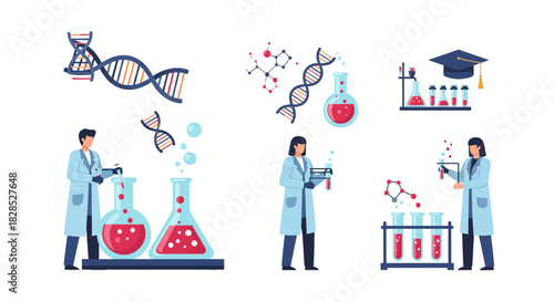 Scientists Conducting Experiments in a Laboratory Setting.