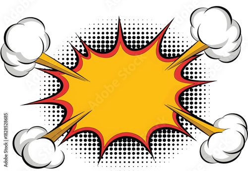 Puff Transparent Bursts Smoke Comic Curves Style Exaggerated Background
