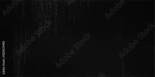 Black and white grunge texture background: dark vintage wall pattern or aged rough paper surface backdrop