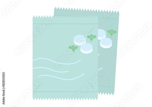 2袋のシンプルなのどあめイメージ