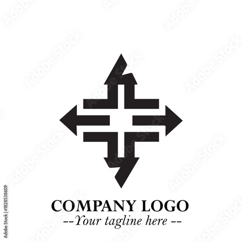 Sleek Electrical Logo Symbol on a Clean White Background for Modern Branding Design Elements Art
