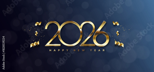 2026 Happy New Year Greeting Card