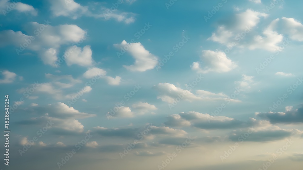 Obraz premium clear summer sky smoke clouds with background