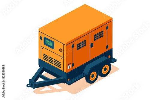 Portable power generator for construction, events, and emergency backup, providing reliable electricity for all your needs