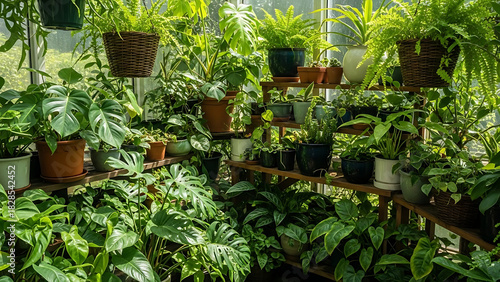 Fototapeta Naklejka Na Ścianę i Meble -  plants in pots