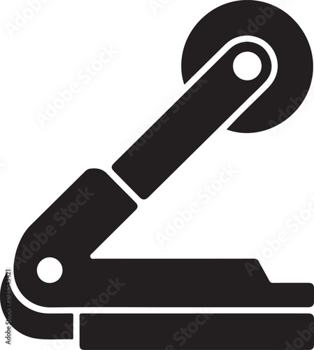 Embosser vector icon representing an official seal or document authentication tool for legal and business use
