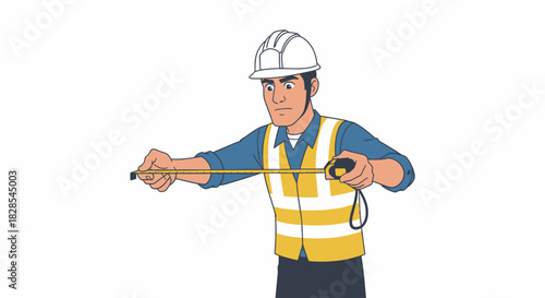 construction worker with helmet