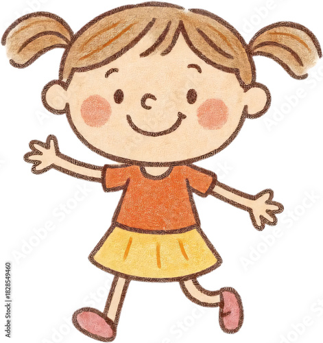 ジャンプする子供た, jumping children, happy kids Banner, happy cute kids boy and girl jump, Freude, 元気な子供たち. Generative AI