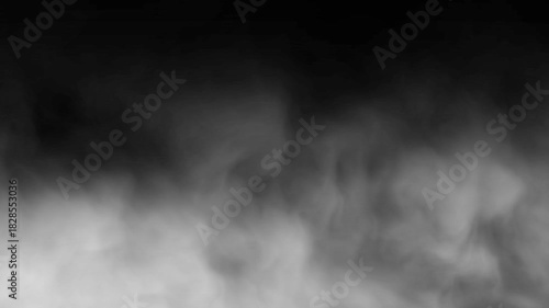 4K Slow Motion Rising White Smoke or Fog Background Loop