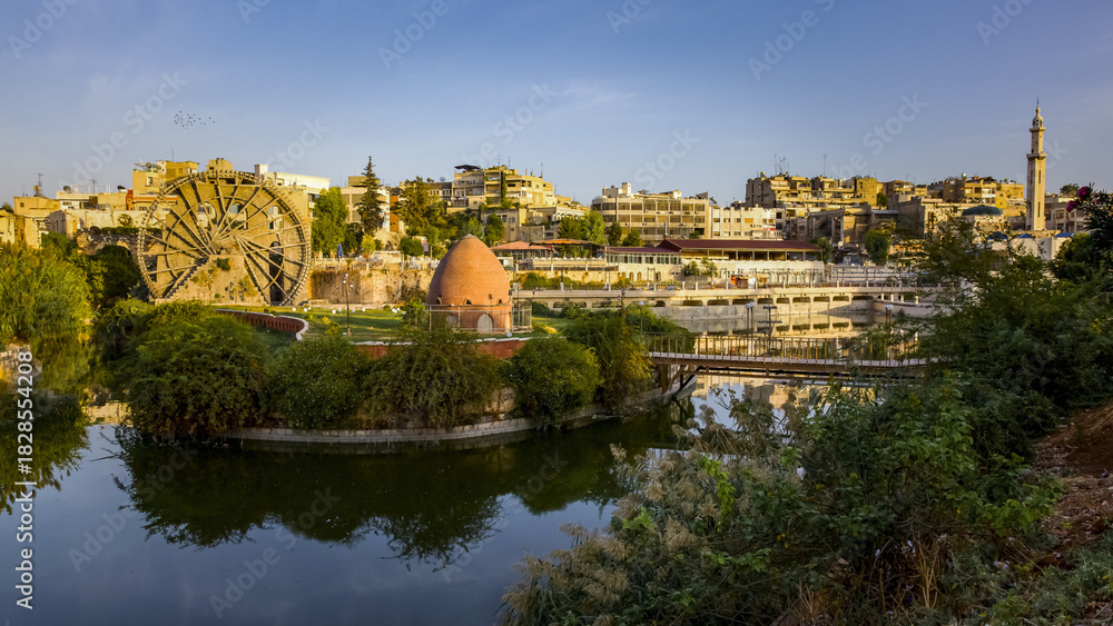 Fototapeta premium View of hama, syria, middle east