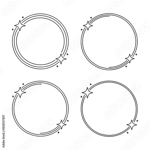 Creative circular border designs for artistic projects and crafts