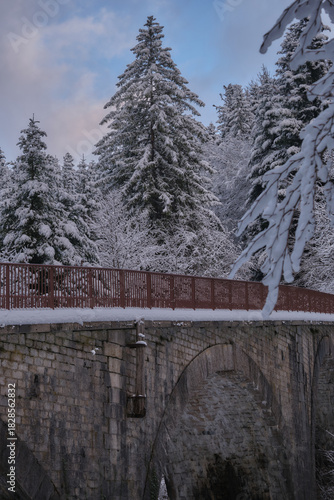 Randonnée hivernale dans les Alpes Française