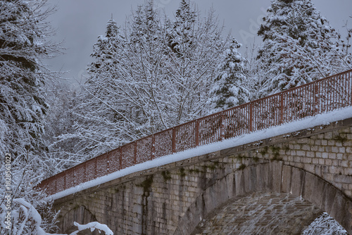 Randonnée hivernale dans les Alpes Française