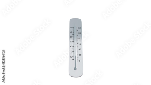 thermometer shows a temperature decrease