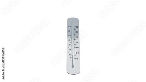 thermometer shows a temperature decrease