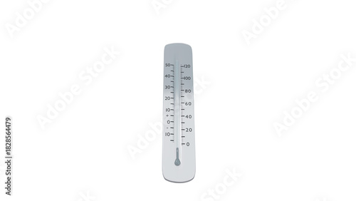 thermometer shows a temperature decrease