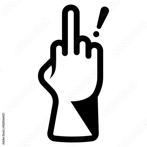 insult hand gesture icon