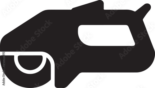 Vector angle grinder tool icon silhouette for construction industry and home improvement projects