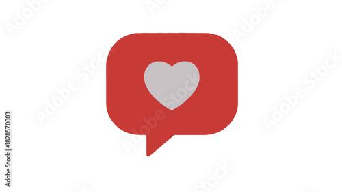 A 3D red heart icon combined with a map pointer symbolizes love, passion, and romance for Valentine's Day