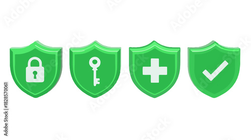 Vector illustration of an abstract web background with green stripes and a health plus sign symbol