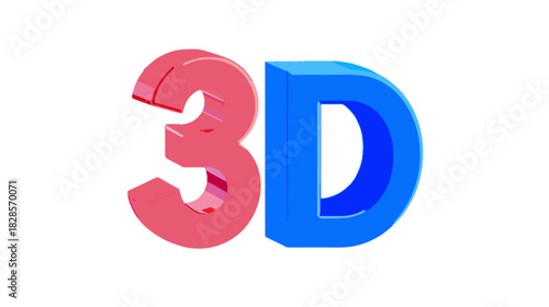 Colorful 3D render of numbers one and nine for education illustration design, resembling magnetic fridge letters