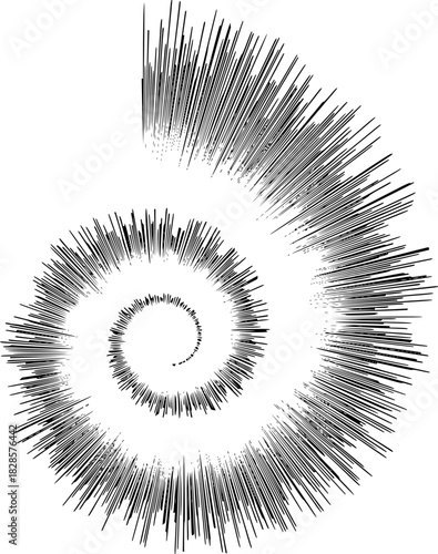 Dynamic spiral burst illustration, evoking energy and growth, perfect for creative projects and visual effects, originally a scalable vector graphic
