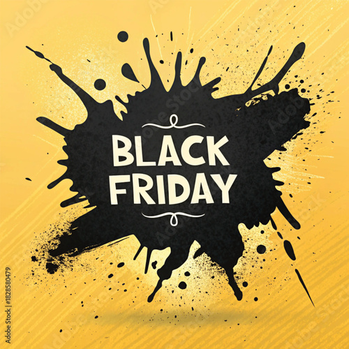 Bold Black Friday Sale Splash Banner