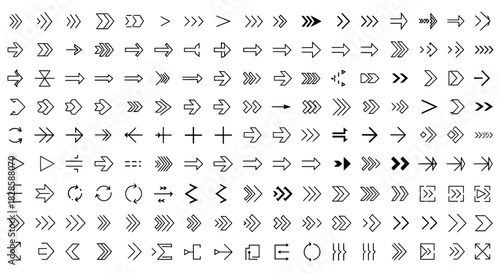 Abstract directional arrows pattern on a dark background suggesting movement and navigation in a modern minimalist style graphic design element