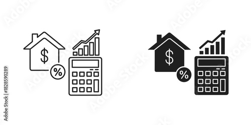 Calculate mortgage payments and property tax with this financial planning for home ownership concept