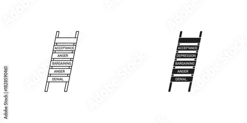 Climb the ladder of emotional stages from denial to acceptance, find mental health resources for support